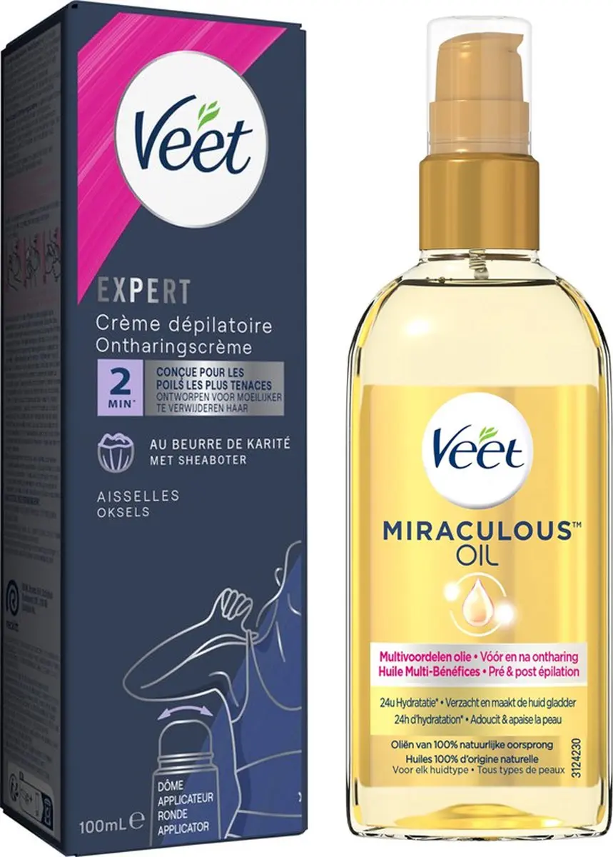Veet Miraculous Oil Ontharingscreme Oksels 100ml