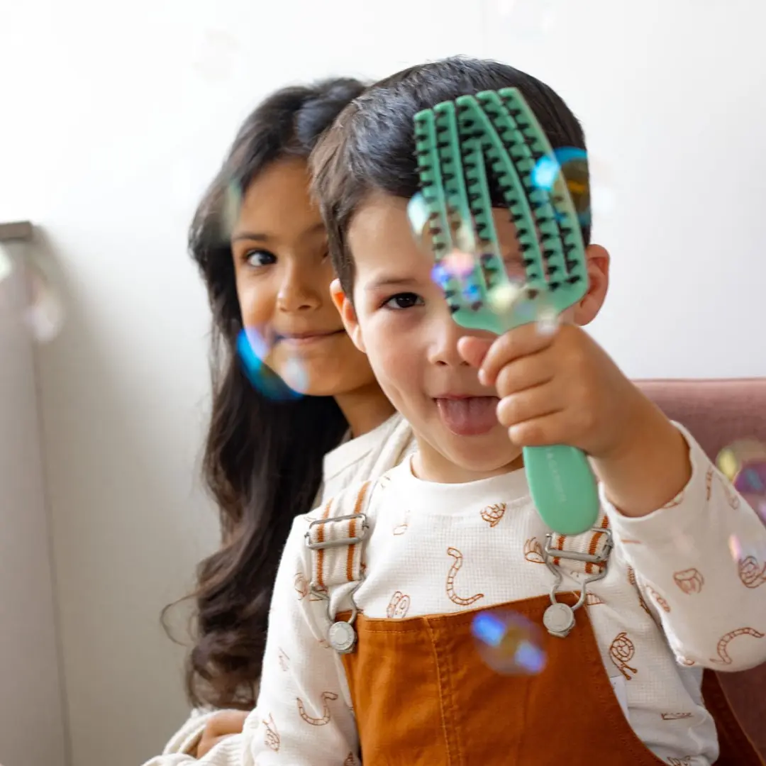 Olivia Garden Fingerbrush Care Mini Kids - Groen