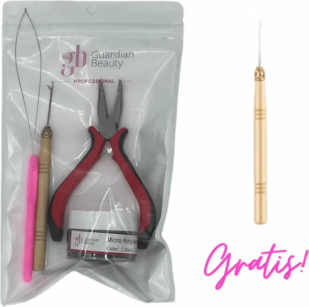 Guardian Beauty Microringen Siliconenset 500 Stuks - Bruin