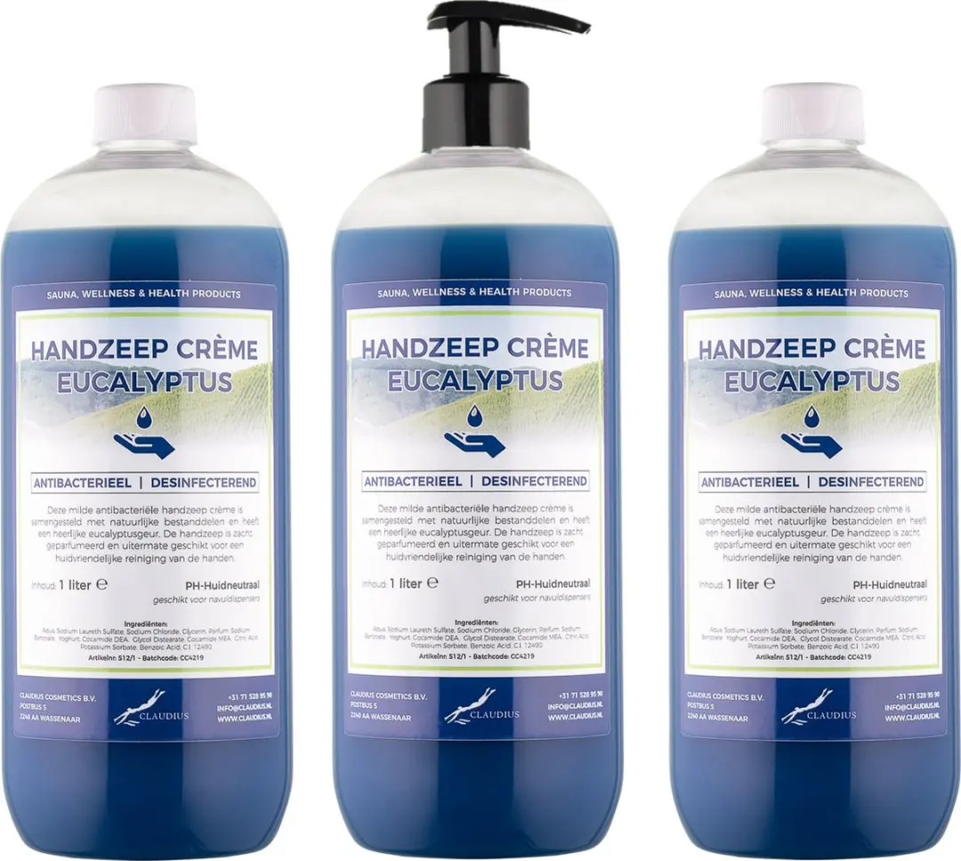 Splashbox Cosmetics Handzeep Crème Eucalyptus 1L