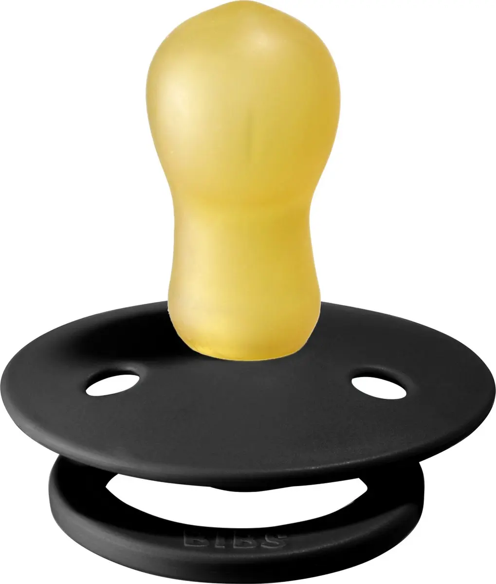 BIBS Fopspeen Rond 18+ Mnd - Zwart