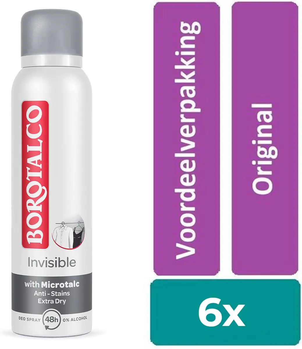 Borotalco Deo Spray Invisible 20 Stuks