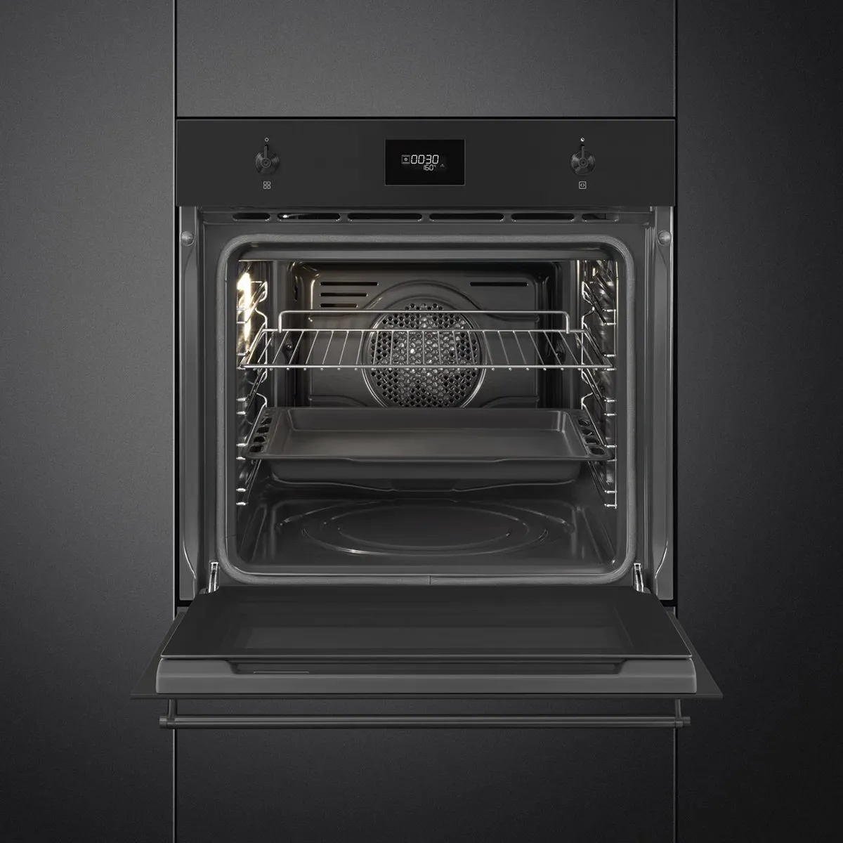 Smeg Classic SFP6301TVN Oven 70L - 2000W - Zwart