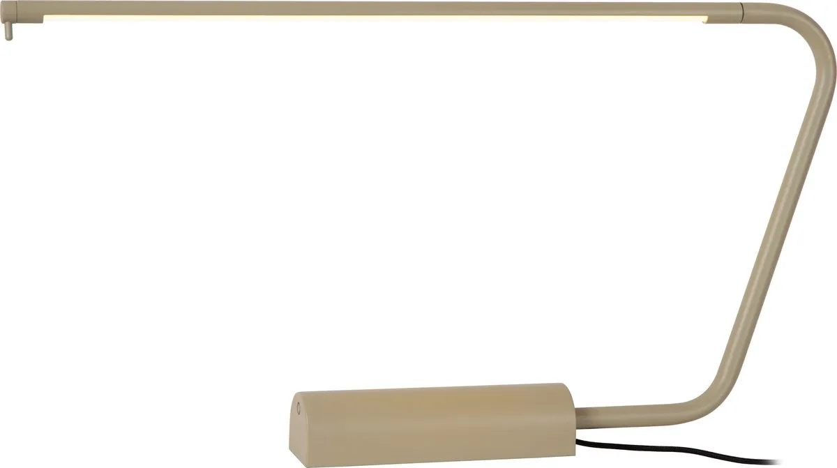 Lucide MADISON - Bureaulamp - LED Dimbaar - 1x6,5W 2700K - Taupe