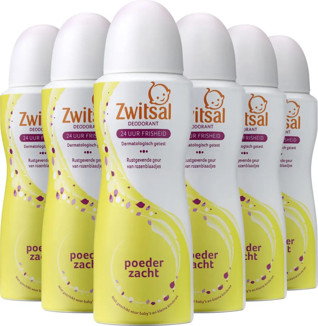 Zwitsal Poederzacht Deodorant Spray 6x100ml