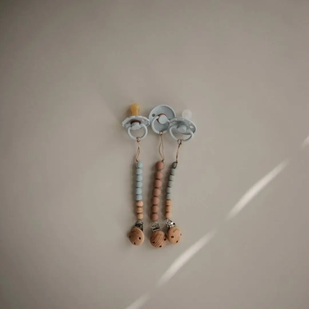 Mushie Speenkoord EVA Cloud - Siliconen kralen