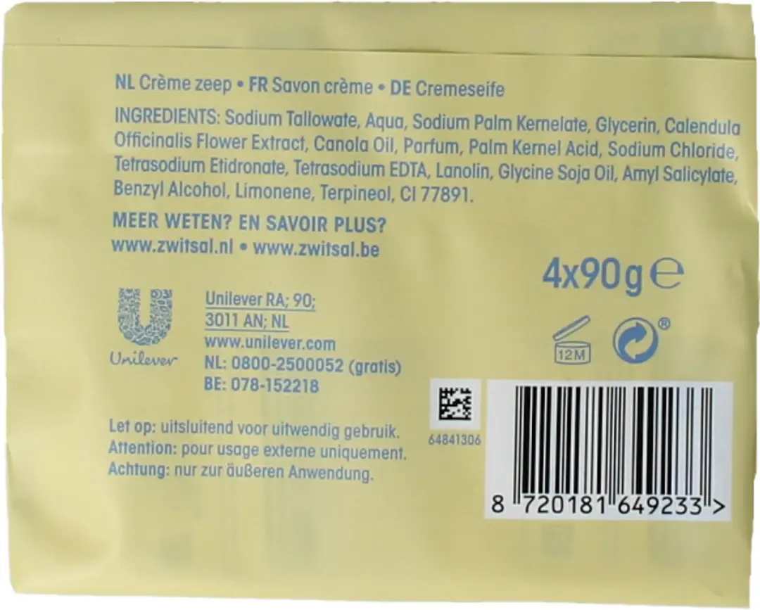 Zwitsal Zeep 4-pak - 360g - afbeelding 6 van 6