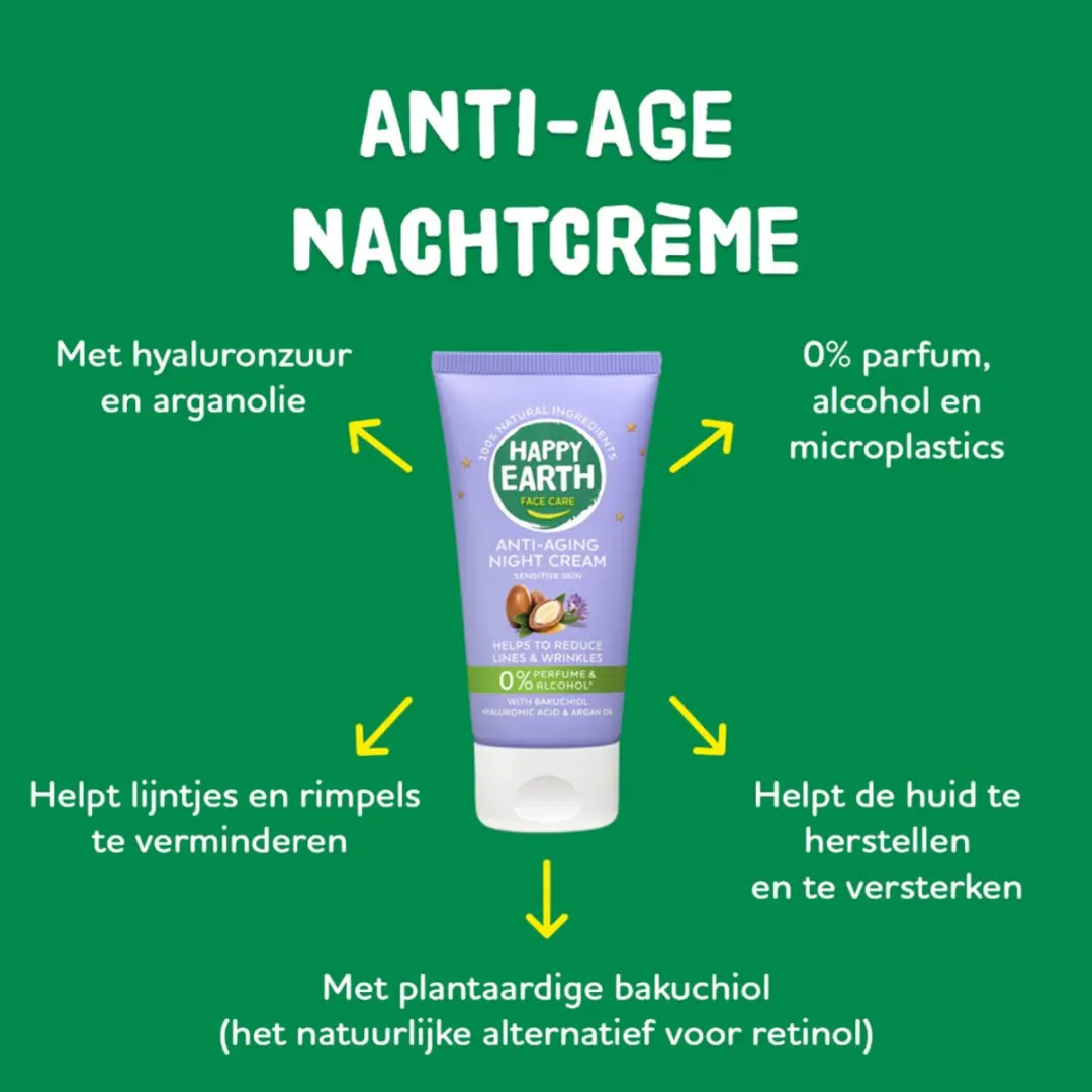 Happy Earth Anti-Age Nachtcrème 50ml