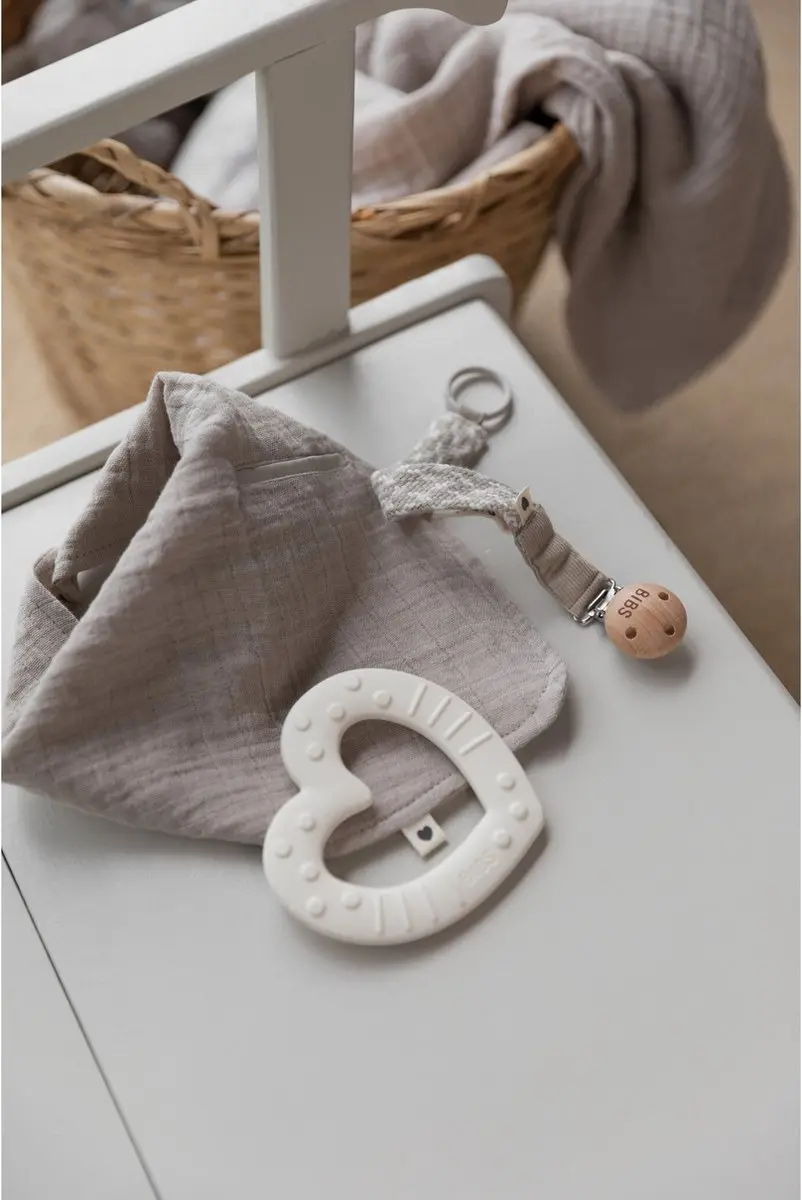 BIBS Speenkoord Paci Braid Sand/Ivory