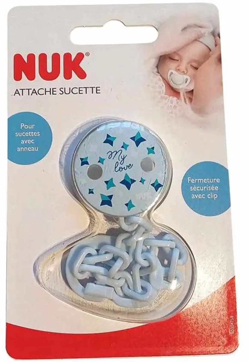 NUK My Love Fopspeenclip - Roze