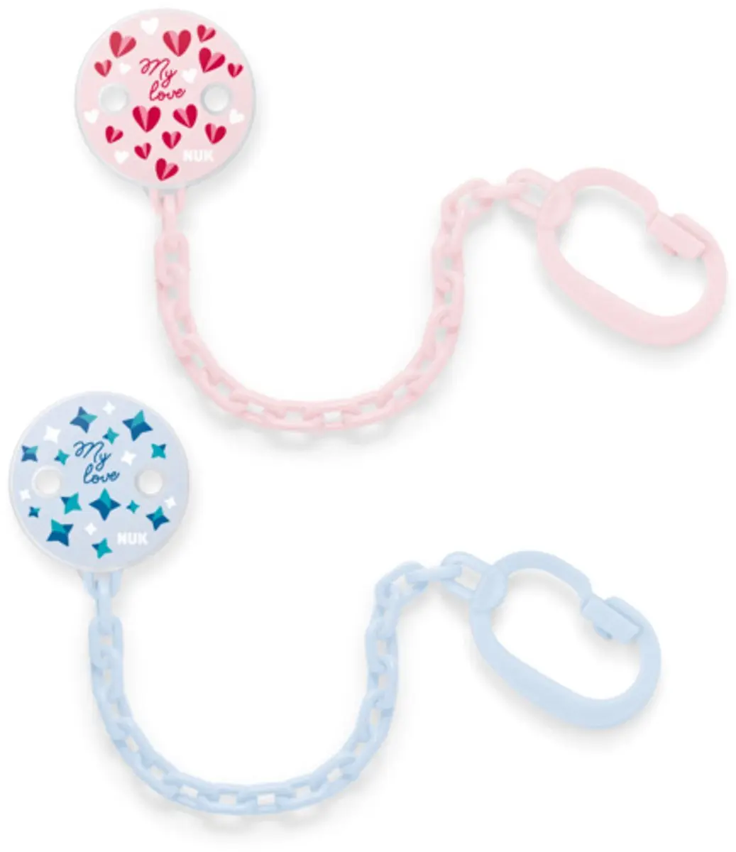 NUK My Love Fopspeenclip - Roze