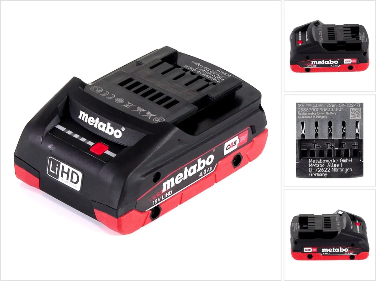 Metabo 18V LiHD 4.0Ah Accu 625367000