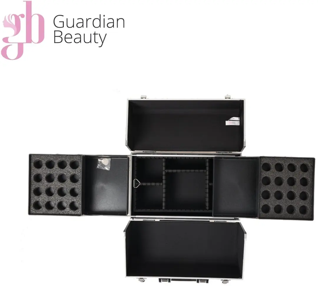 Guardian Beauty Nagel Beautycase 8 Well Aluminium - Goud
