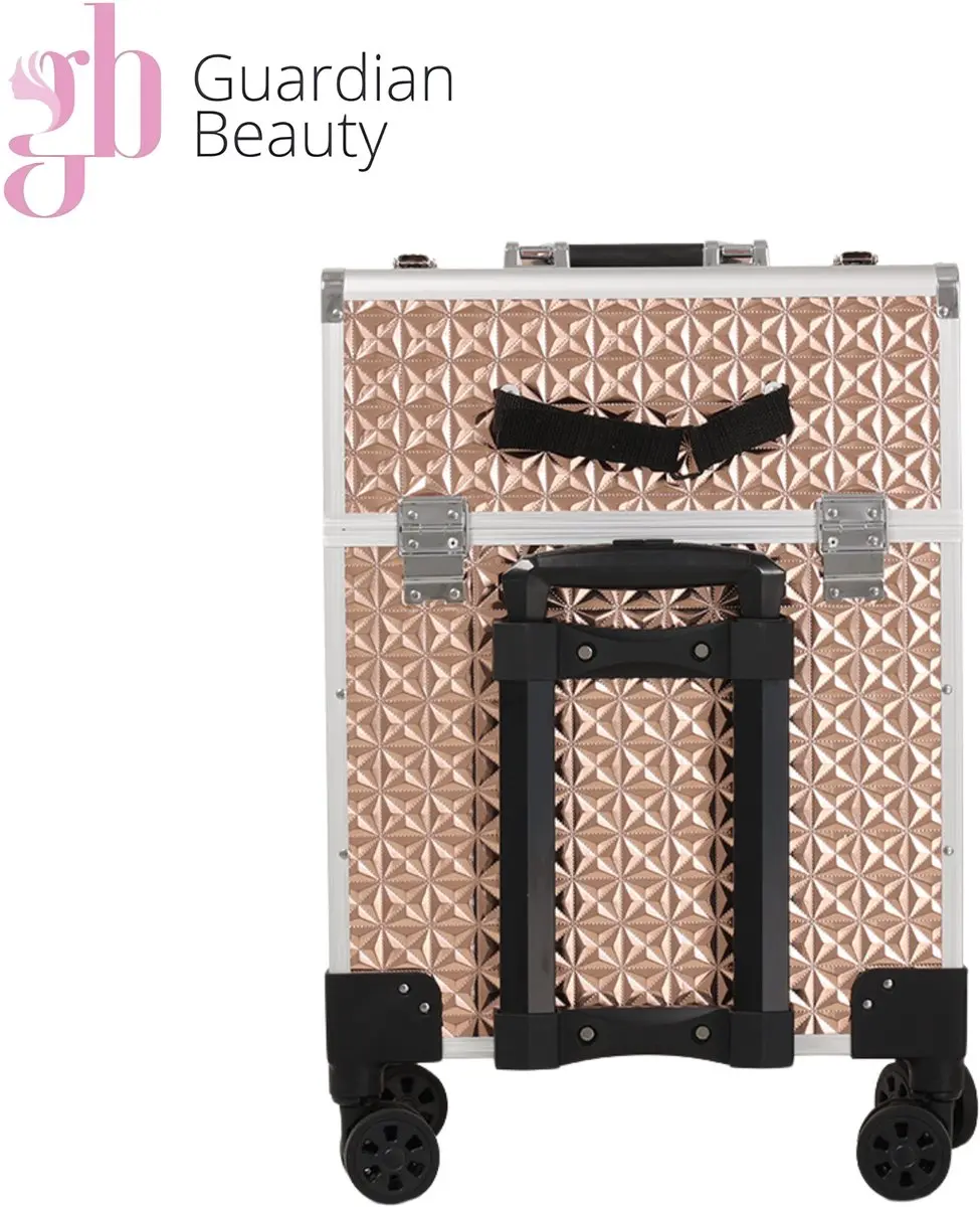 Guardian Beauty Nagel Beautycase 8 Well Aluminium - Goud