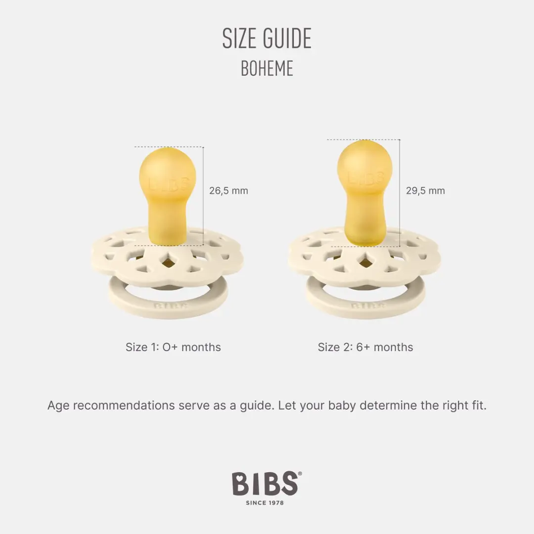 BIBS Boheme Speen - 2 Stuks - Maat 1 - Baby Blue/Island Sea