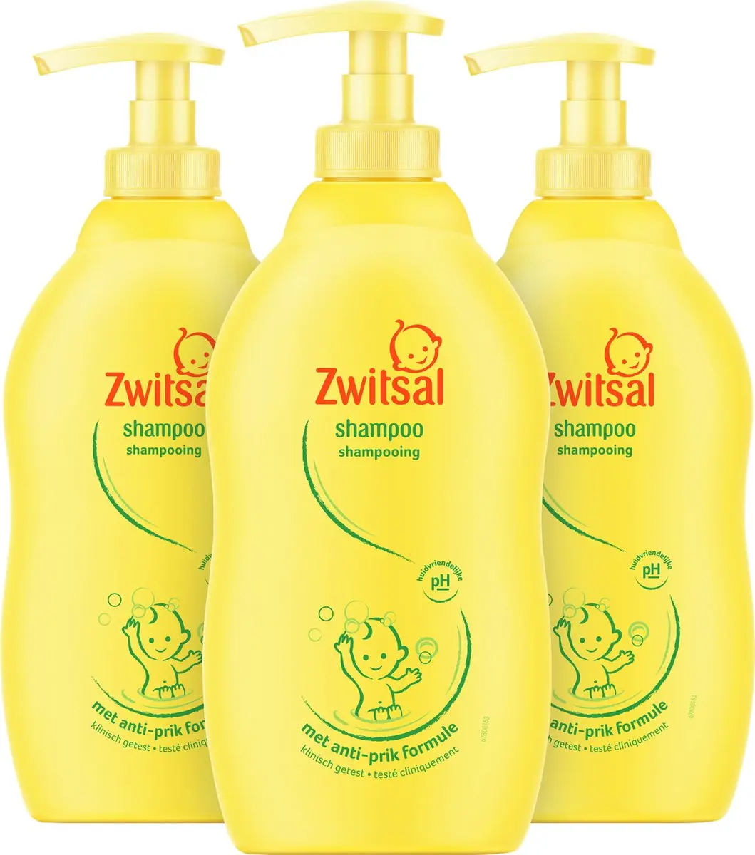 Zwitsal Baby Shampoo 1200ml - 3x400ml