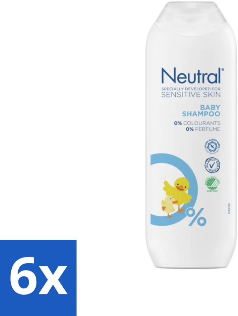 Neutral Babyshampoo Gevoelige Huid 250ml - 6 Stuks