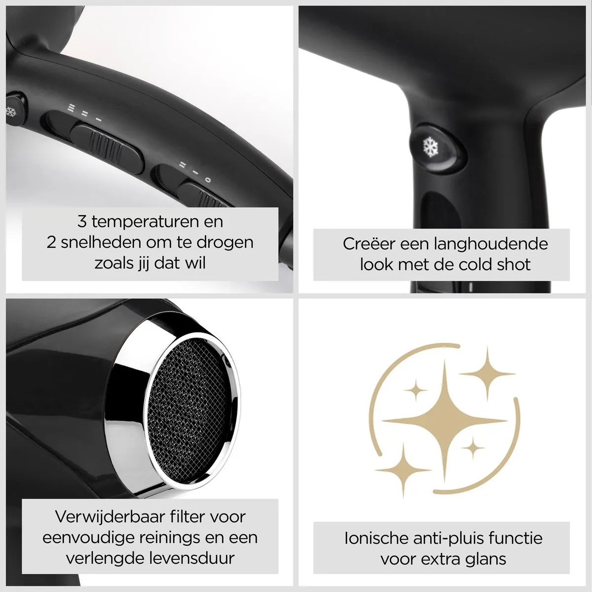 Babyliss Turbo Smooth 2200 Föhn D572DE - 2200W - Ionisch & Diffuser