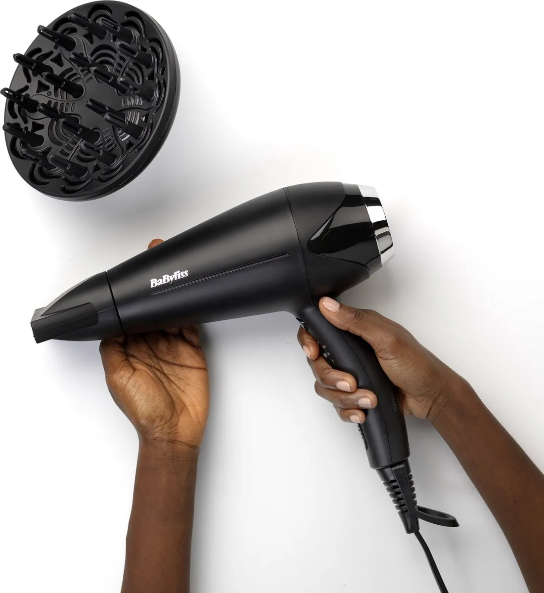 Babyliss Turbo Smooth 2200 Föhn D572DE - 2200W - Ionisch & Diffuser