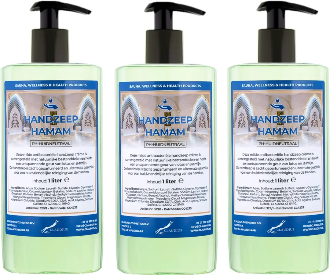 Splashbox Cosmetics Hamam Handzeep 500ml - Set van 3