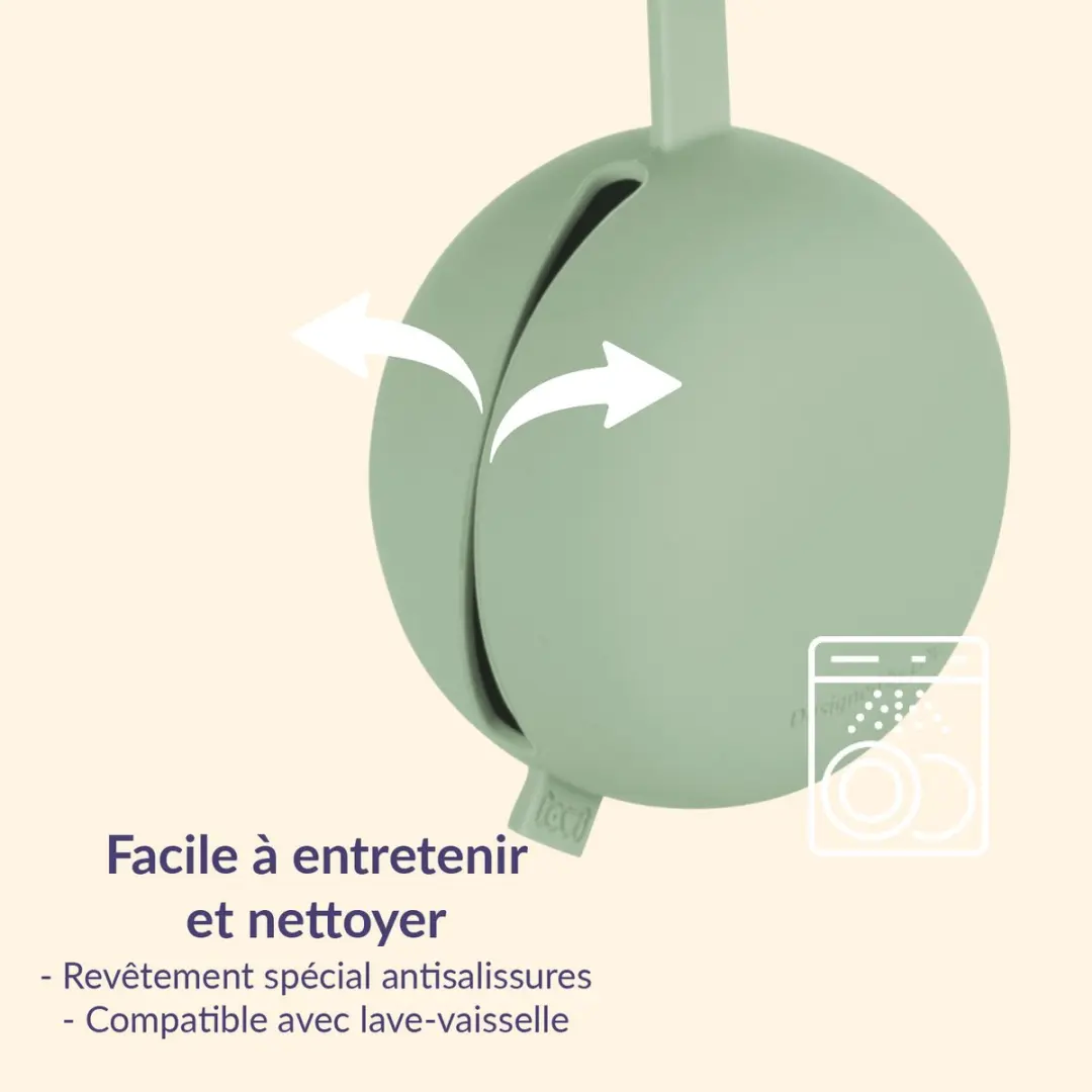 Difrax Siliconen Fopspeenhouder - Pistachio