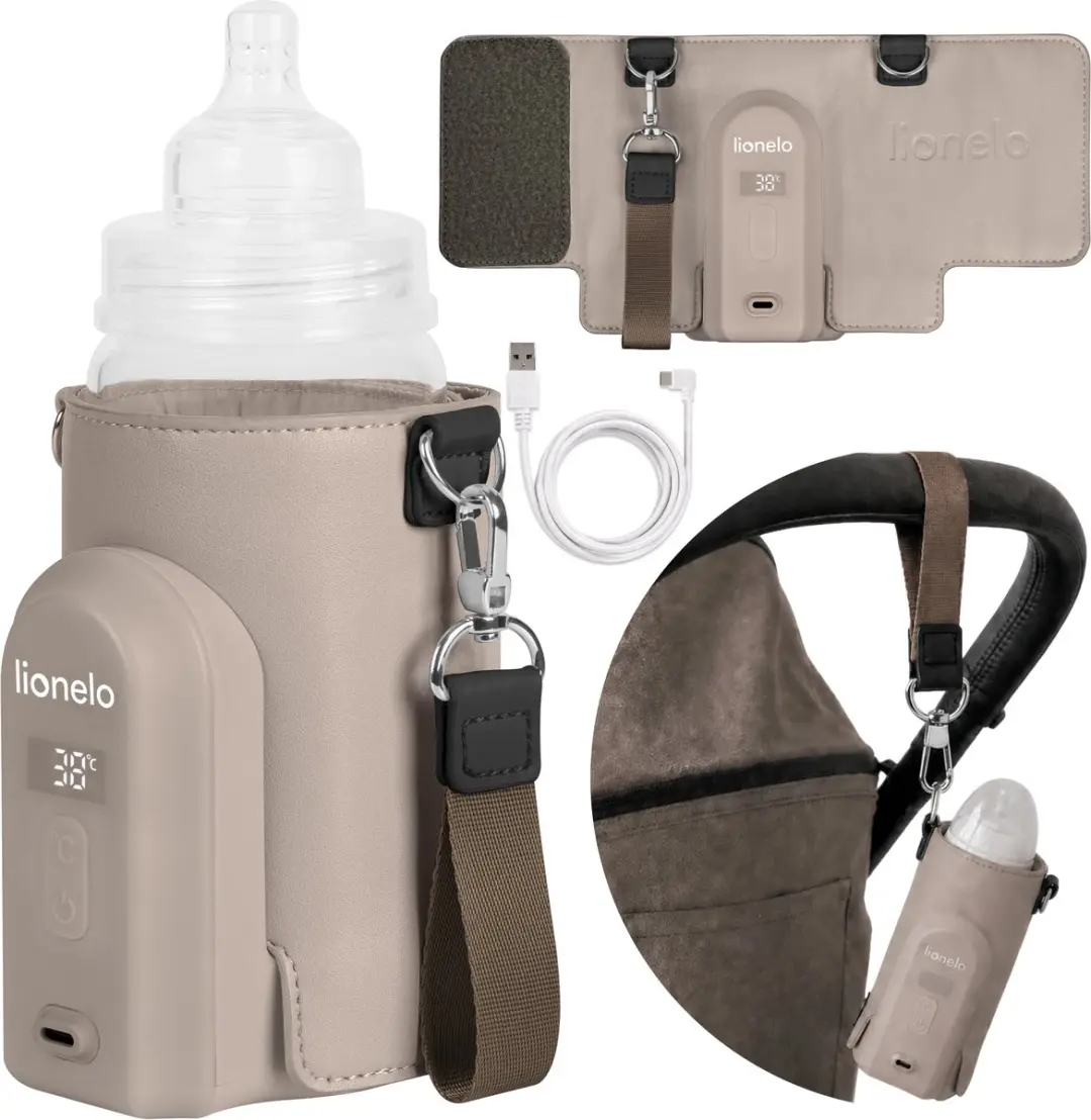 Lionelo Thermup Go Evo Flessenwarmer - 5 Temperatuurniveaus - USB-C - 4500mAh Groen