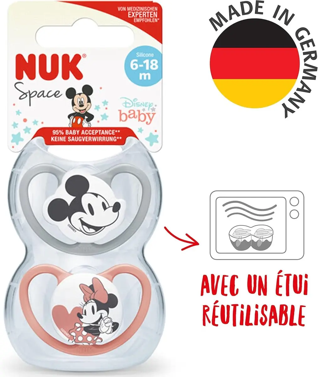 NUK Space Disney Baby Fopspenen 2 Stuks