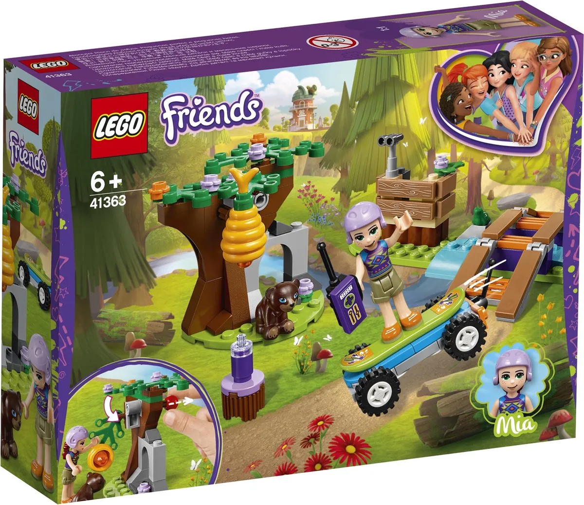LEGO Friends Mia's Avontuur in het Bos 41363