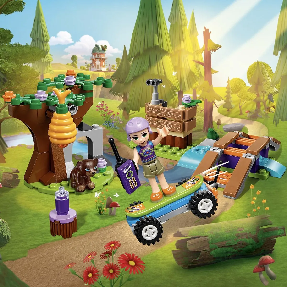LEGO Friends Mia's Avontuur in het Bos 41363 - 134 Stukken - Paars