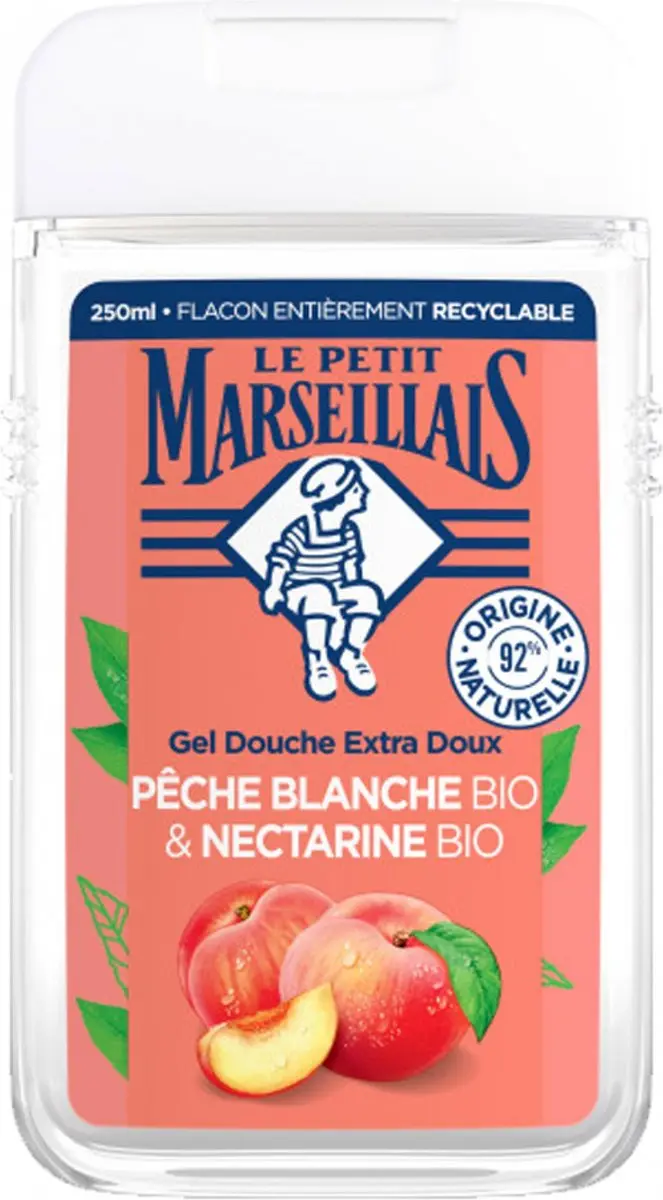 Le Petit Marseillais Douchegel Pêche Blanche & Nectarine 250ml