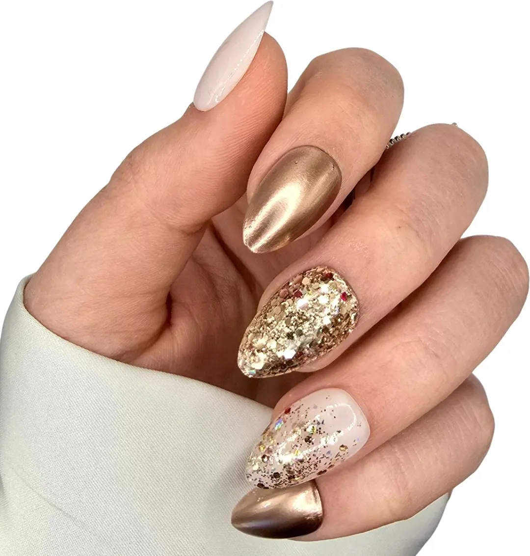 SD Press on Nails No. 78 Copper Magic Nagelset