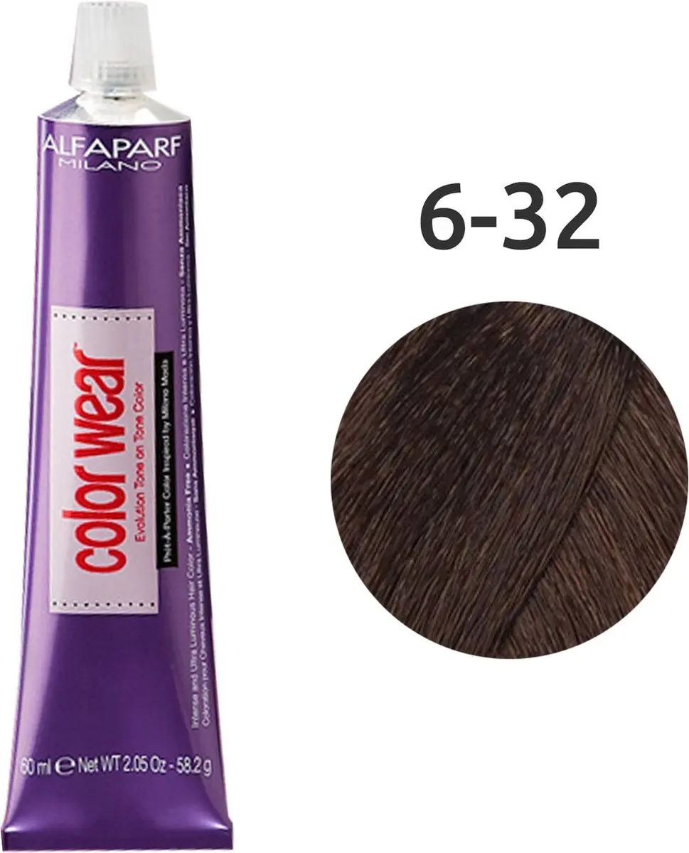 ALFAPARF Color Wear 6.32 Kleurspoeling 60ml - Zwart