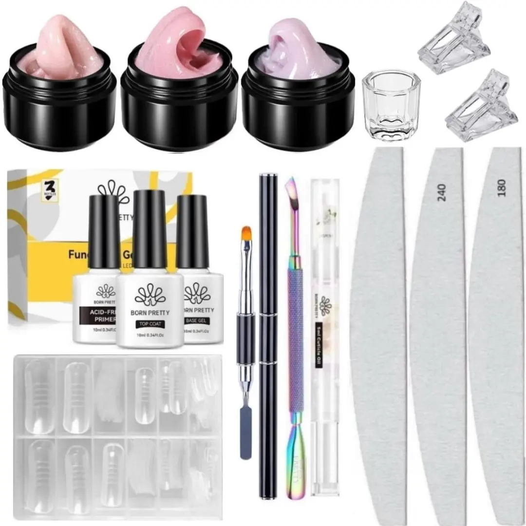 Born Pretty Builder Gel Set 300g - 16 Stuks - NEG03/NEG04/NEG09