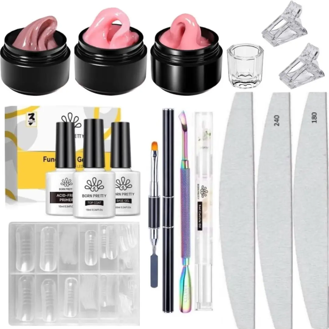 Born Pretty Builder Gel Set 300g - 16 Stuks - NEG03/NEG04/NEG09