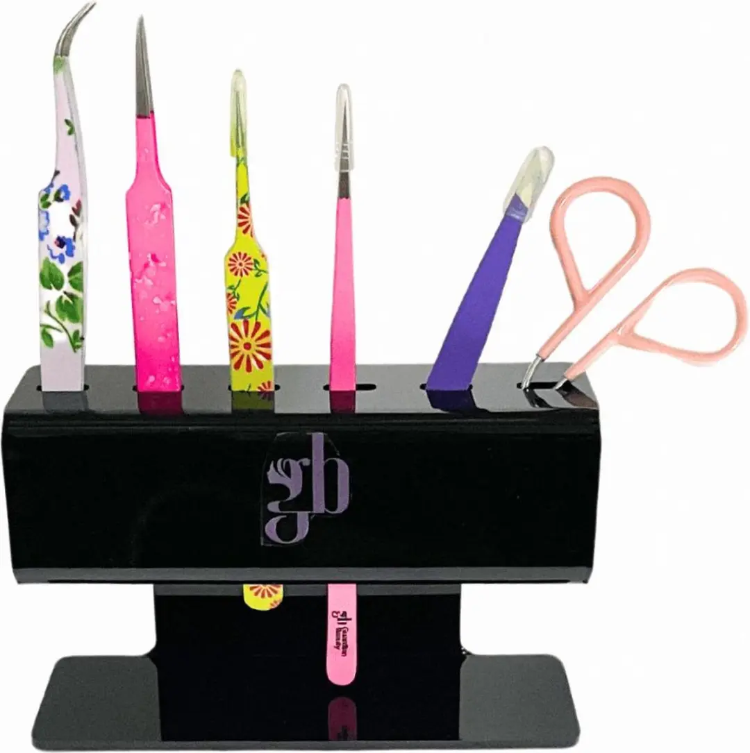 Guardian Beauty Pincet Displayhouder 6 Slots - Zwart