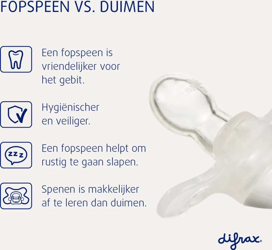 Difrax Natural Fopspeen Woezel & Pip 18+ Maanden - 2 Stuks