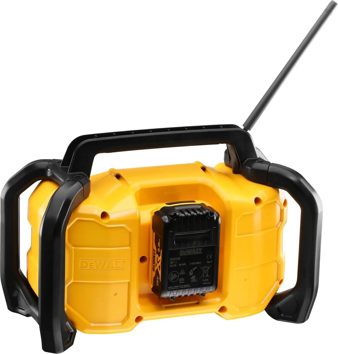 DeWalt DCR029 Bouwradio - 30W - Bluetooth/DAB+ - Zwart Geel - afbeelding 6 van 6