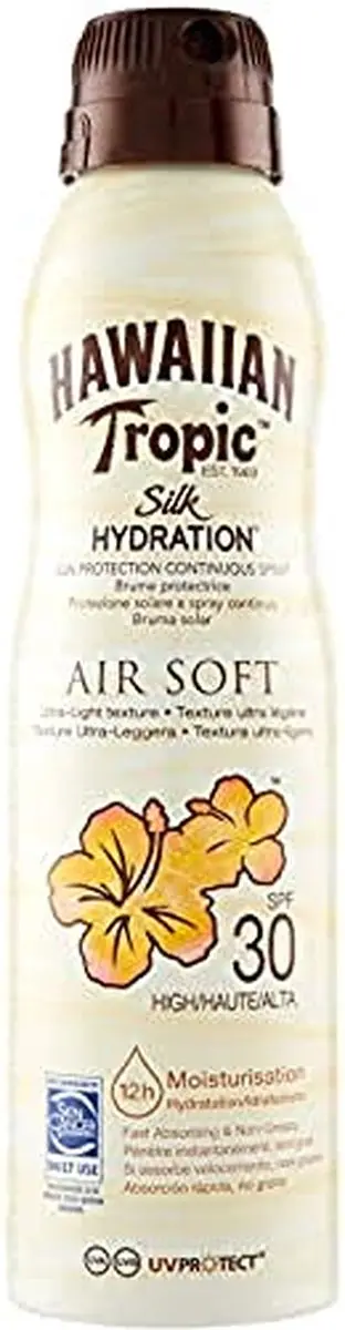 Hawaiian Tropic Silk Hydration Air Soft Sunscreen Mist SPF30 177ml