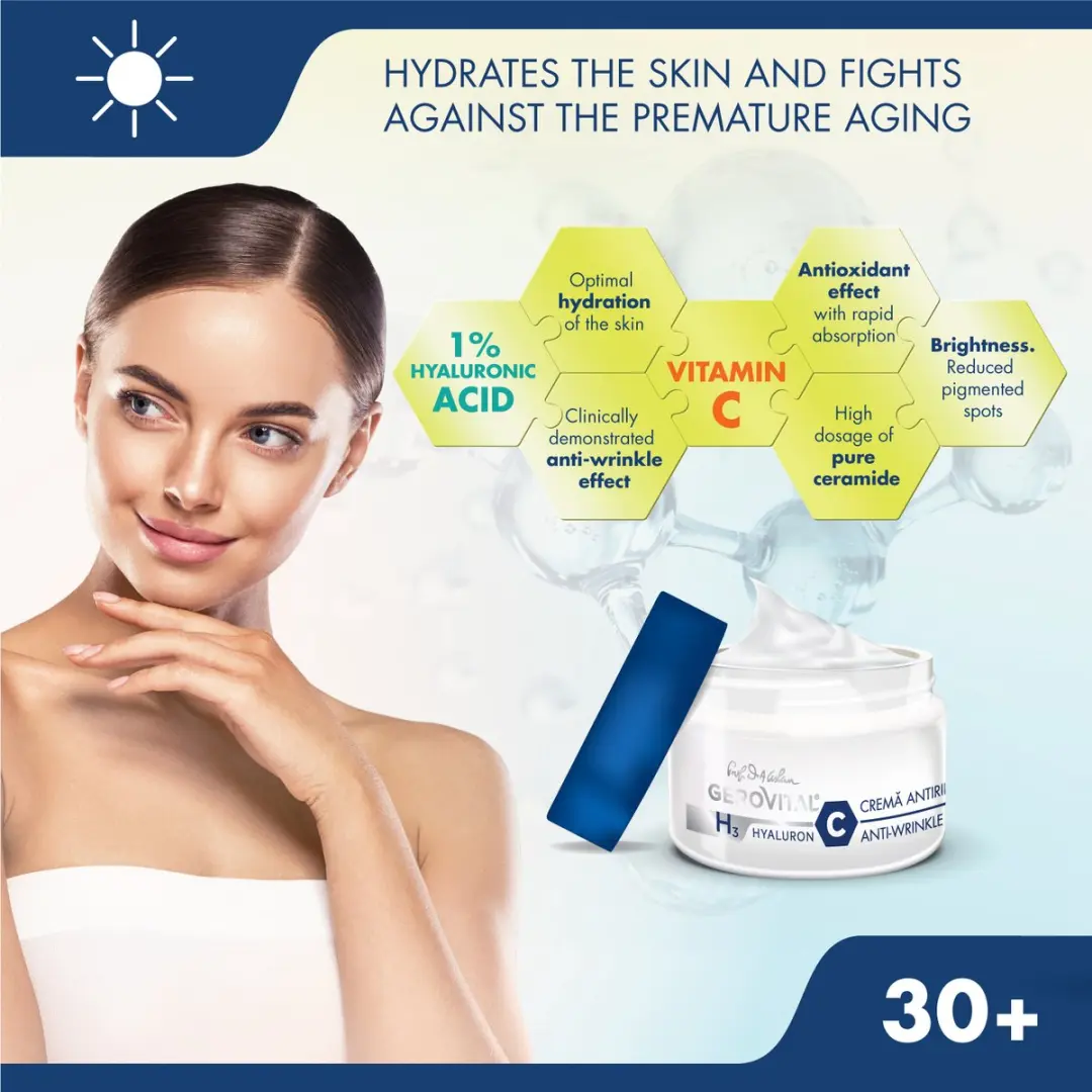 Gerovital Hyaluron C Anti-rimpel Dagcrème 50ml