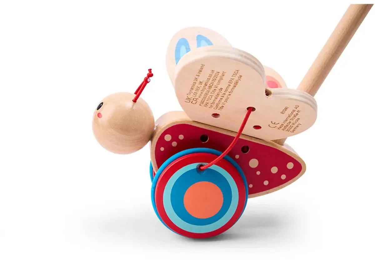 Hape Schmetterling Duwstok - Veelkleurig