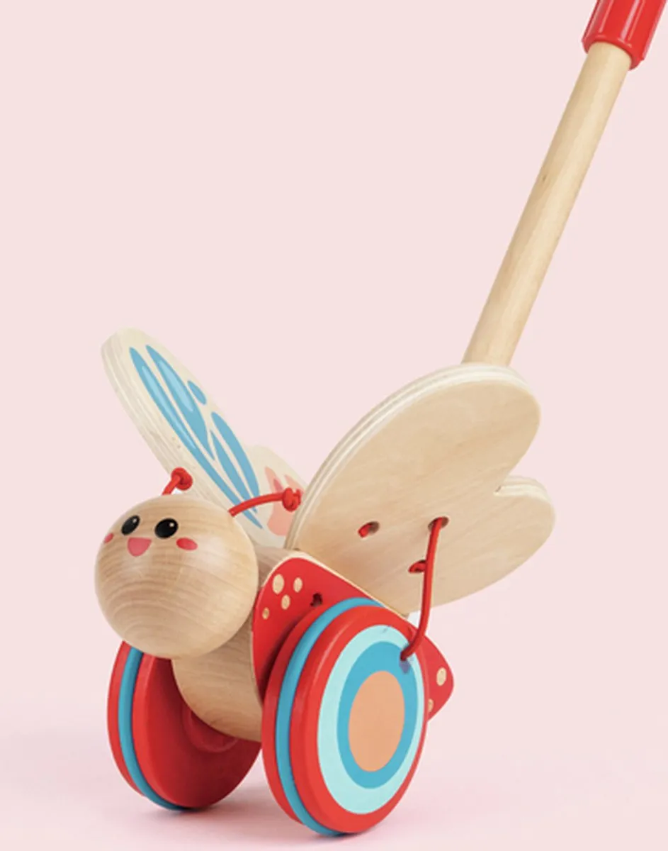 Hape Schmetterling Duwstok - Veelkleurig