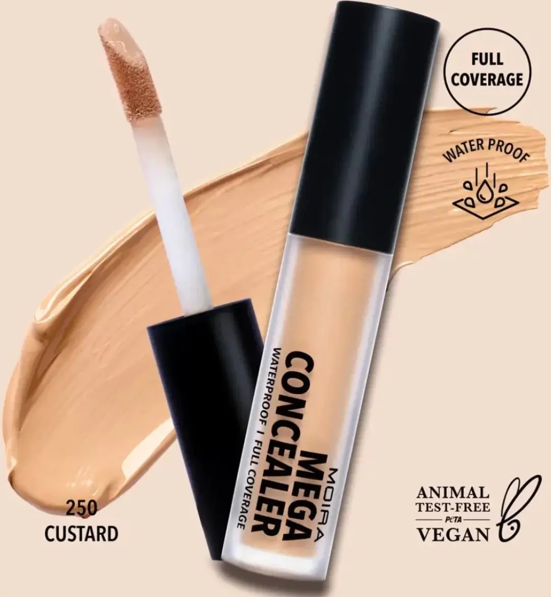 Moira Mega Waterproof Concealer 250 Custard - 5ml
