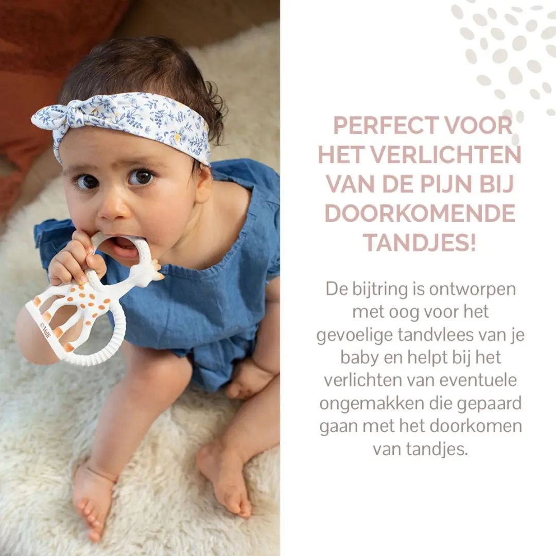 Sophie de Giraf Fanfan Bijtring Soft - Natuurlijk rubber - 0+ maanden