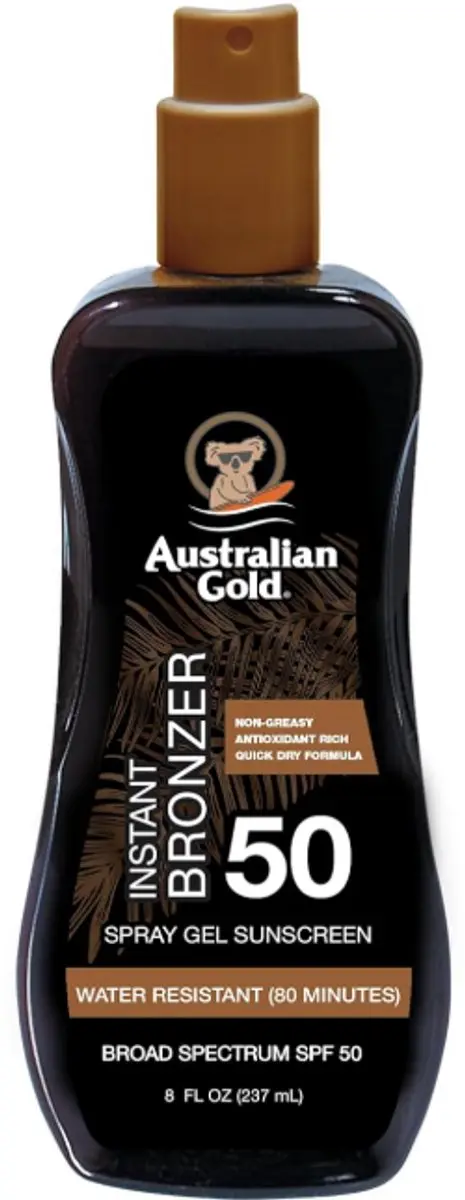 Australian Gold Spray Gel SPF 50 Instant Bronzer 237ml