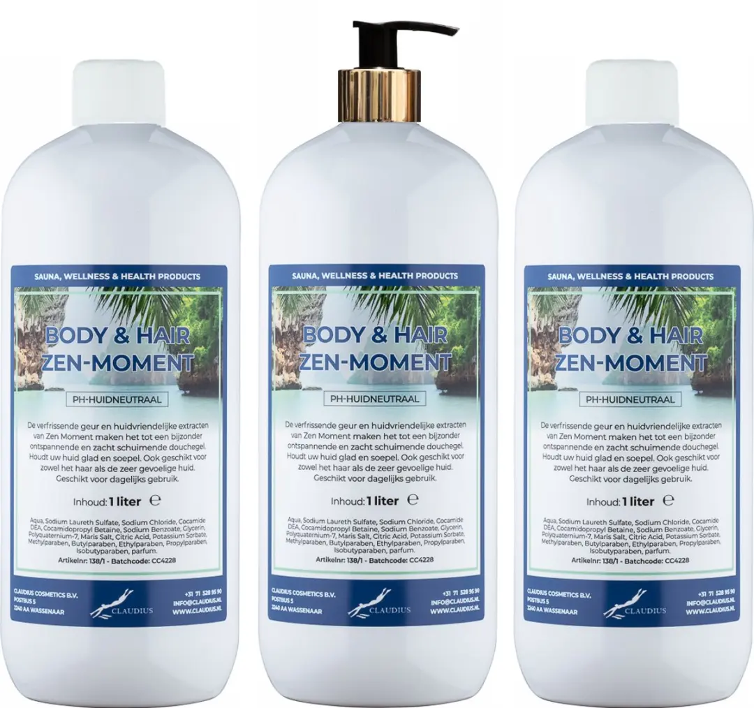 Splashbox Cosmetics Body & Hair Zen Moment 1L - 5 Stuks