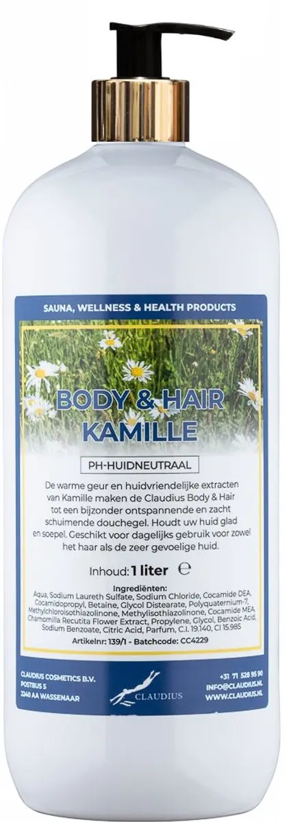 Splashbox Cosmetics Body & Hair Kamille 1L - 2-in-1