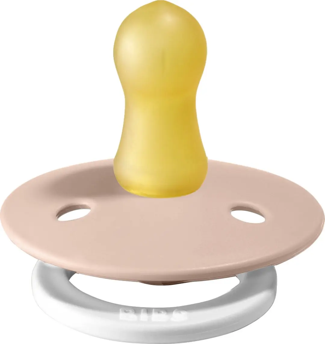 BIBS Glow In The Dark Fopspeen - Roze - 0-6 Mnd