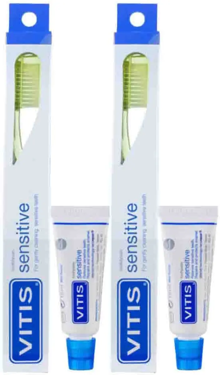 Vitis Tandpasta Sensitive + Tandenborstel