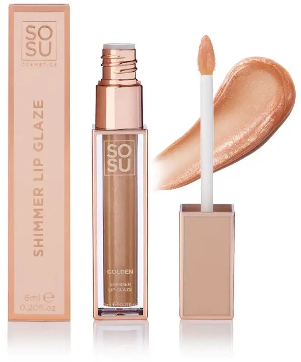 Sosu Shimmer Lip Glaze Golden 6ml