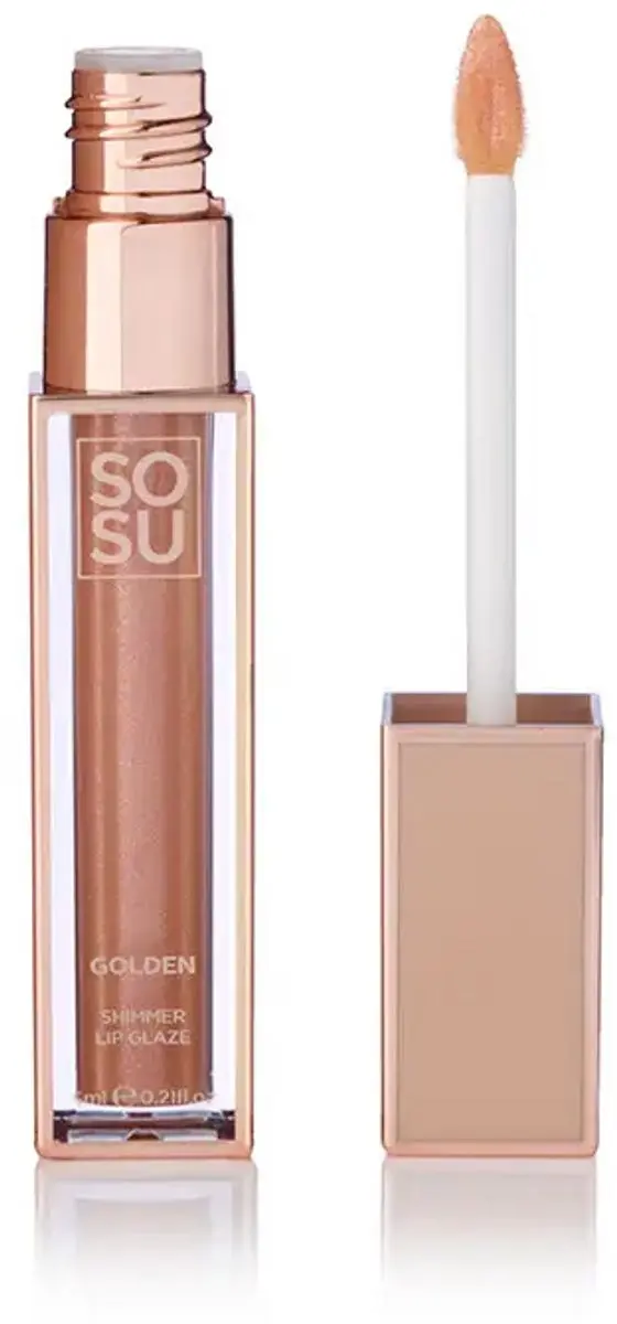 Sosu Shimmer Lip Glaze Golden 6ml - Vegan